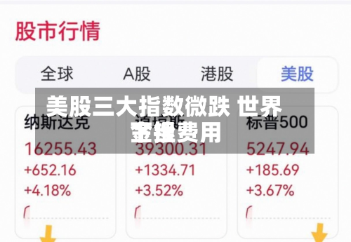 美股三大指数微跌 世界
金银费用
下挫-第1张图片