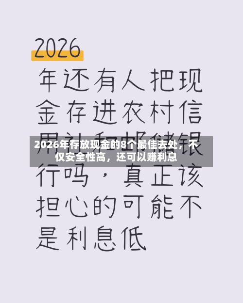 2026年存放现金的8个最佳去处，不仅安全性高	，还可以赚利息-第3张图片
