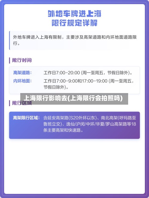 上海限行影响去(上海限行会拍照吗)