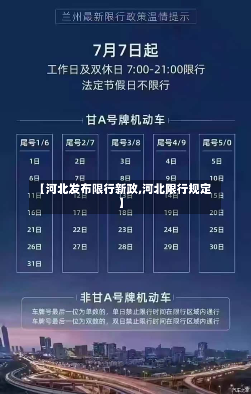 【河北发布限行新政,河北限行规定】-第2张图片