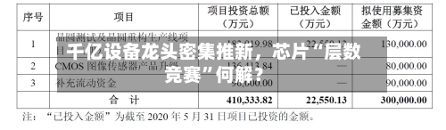 千亿设备龙头密集推新，芯片“层数竞赛	”何解？-第3张图片