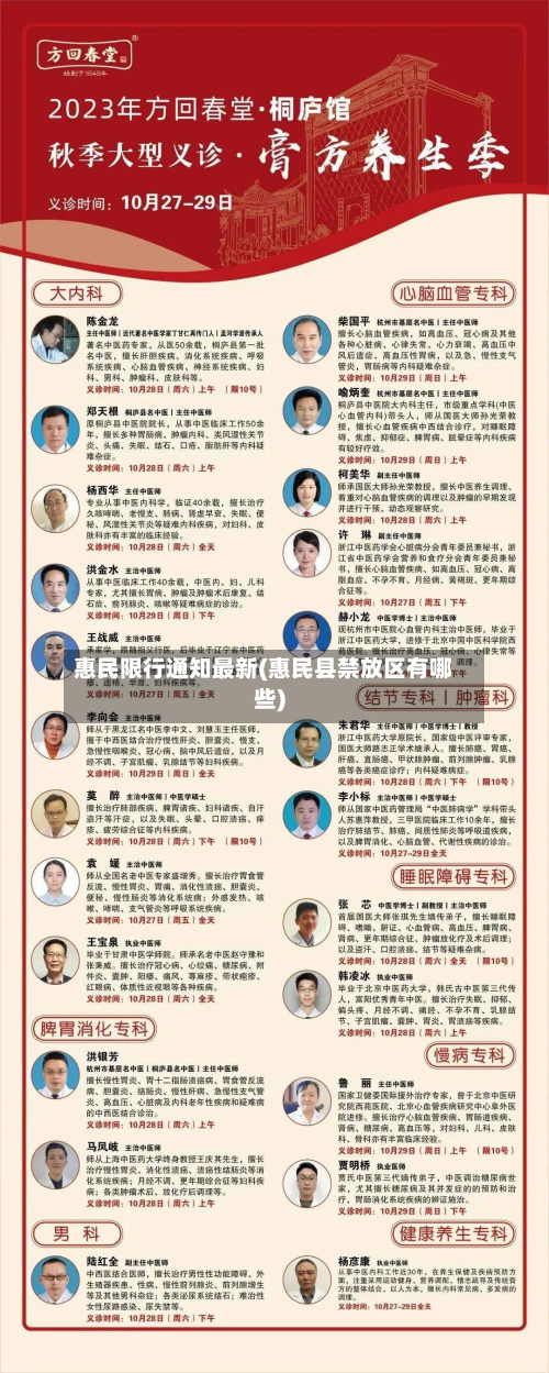 惠民限行通知最新(惠民县禁放区有哪些)-第3张图片