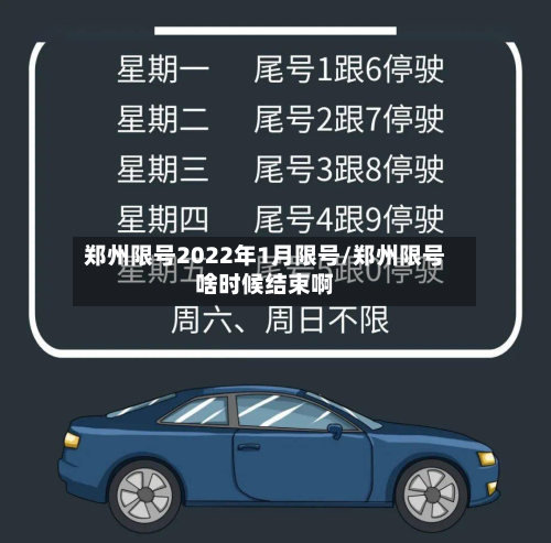 郑州限号2022年1月限号/郑州限号啥时候结束啊-第2张图片