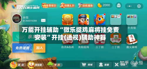 万能开挂辅助“微乐捉鸡麻将挂免费安装	”开挂(透视)辅助神器-第2张图片