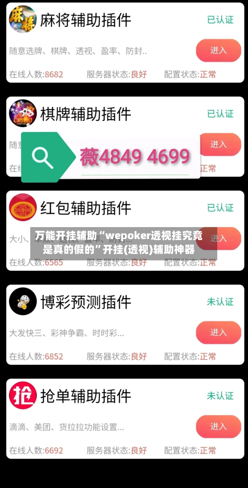 万能开挂辅助“wepoker透视挂究竟是真的假的”开挂(透视)辅助神器-第3张图片