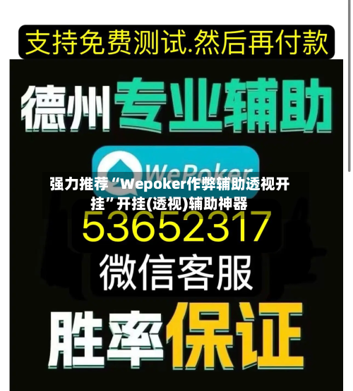 强力推荐“Wepoker作弊辅助透视开挂”开挂(透视)辅助神器