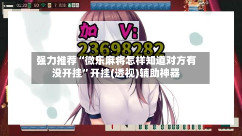 强力推荐“微乐麻将怎样知道对方有没开挂	”开挂(透视)辅助神器-第2张图片