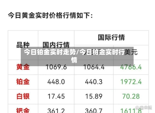 今日铂金实时走势/今日铂金实时行情