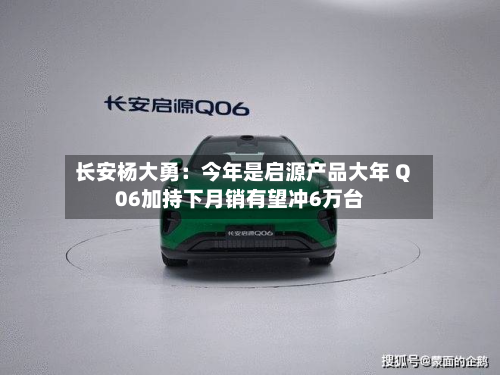 长安杨大勇：今年是启源产品大年 Q06加持下月销有望冲6万台-第1张图片