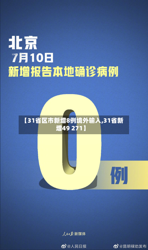 【31省区市新增8例境外输入,31省新增49 271】