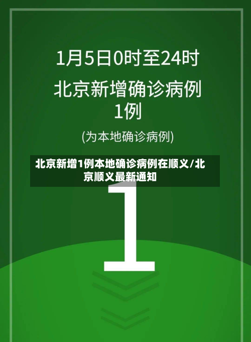 北京新增1例本地确诊病例在顺义/北京顺义最新通知-第2张图片