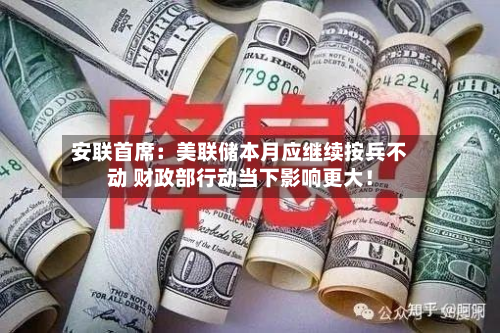 安联首席：美联储本月应继续按兵不动 财政部行动当下影响更大！-第2张图片