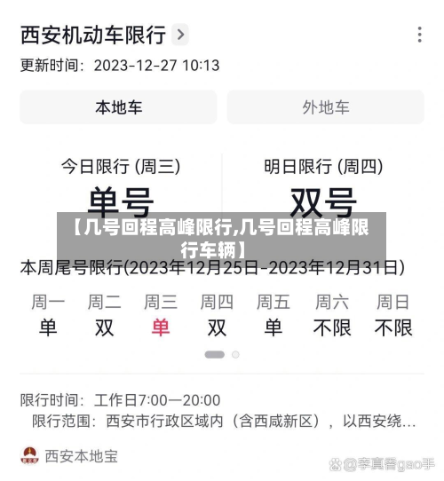 【几号回程高峰限行,几号回程高峰限行车辆】
