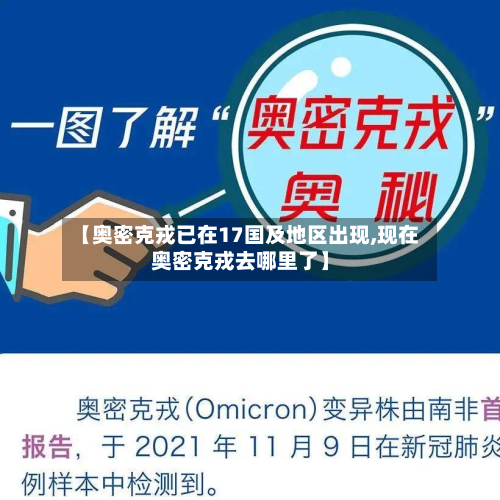 【奥密克戎已在17国及地区出现,现在奥密克戎去哪里了】