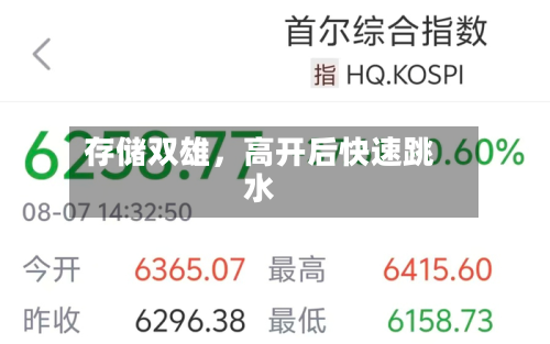 存储双雄，高开后快速跳水-第3张图片