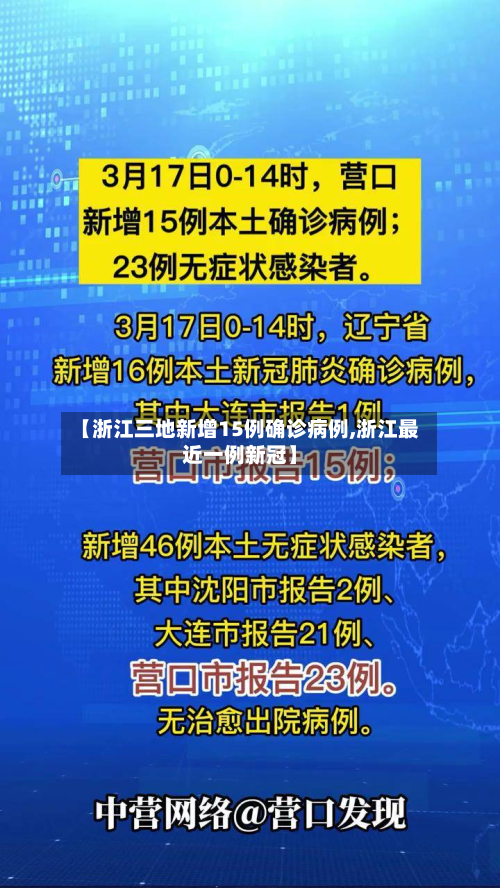 【浙江三地新增15例确诊病例,浙江最近一例新冠】-第3张图片