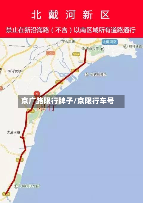 京广路限行牌子/京限行车号
