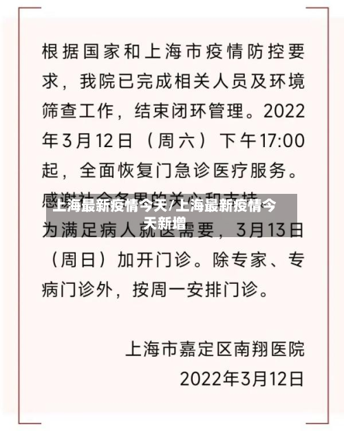 上海最新疫情今天/上海最新疫情今天新增-第3张图片