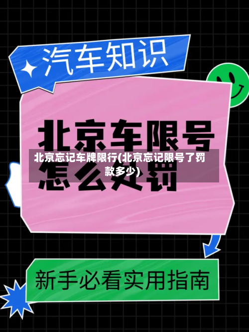 北京忘记车牌限行(北京忘记限号了罚款多少)