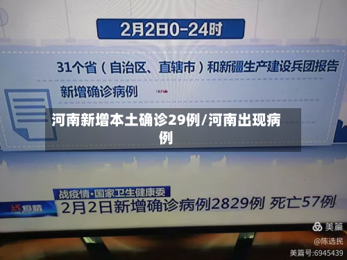 河南新增本土确诊29例/河南出现病例