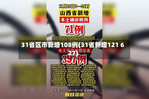31省区市新增108例(31省新增121 627)